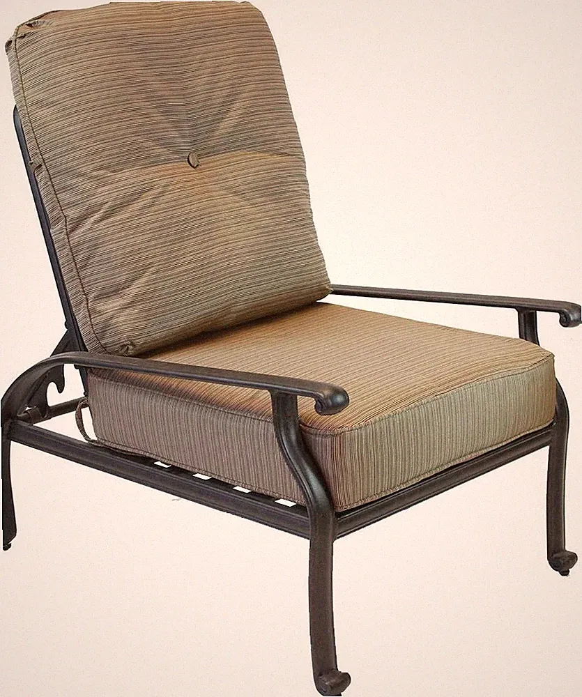 Adjustable patio reclining lounge chair outdoor Elisabeth heavy garden furniture